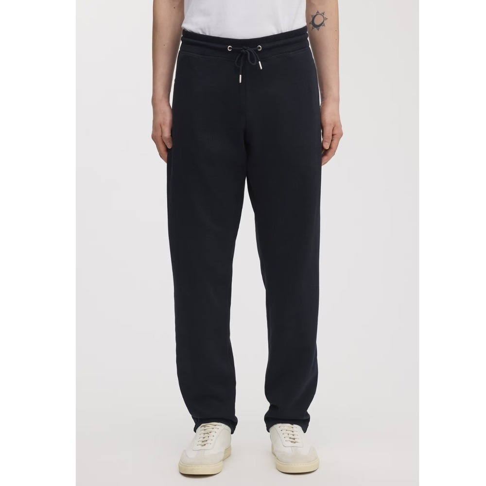 ASKET The Sweatpants Men's Dark Navy Blue Organic Cotton Joggers- Medium Short